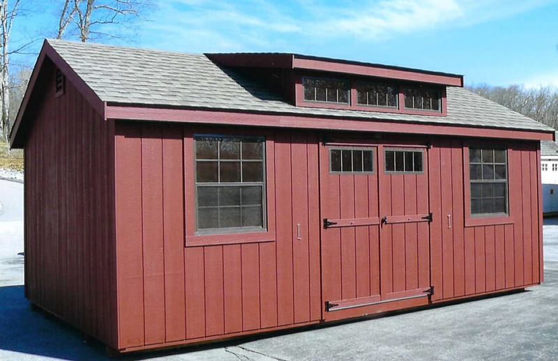 Deluxe Cape Shed Package with Dormer