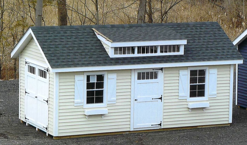 Deluxe Cape Shed Package with Dormer