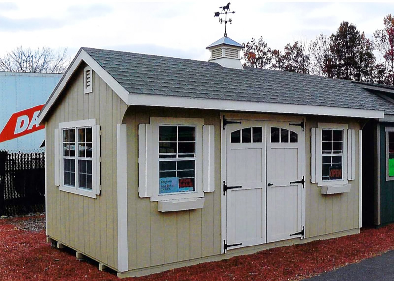 Deluxe Quaker SaltBox Sheds