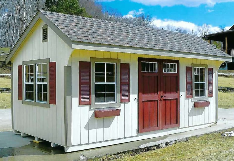 Deluxe Quaker SaltBox Shed