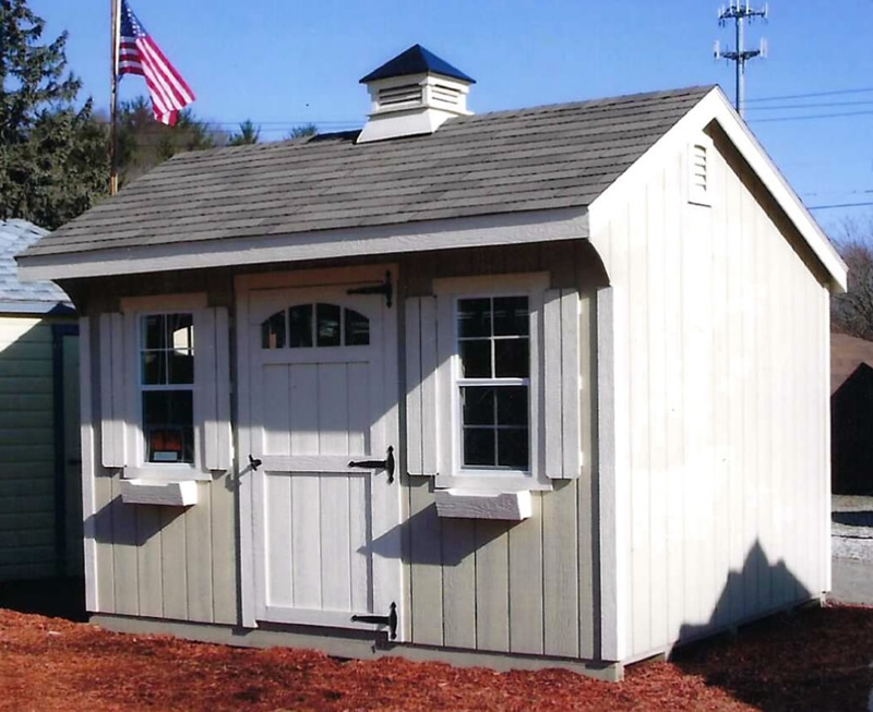 Deluxe Quaker SaltBox Shed